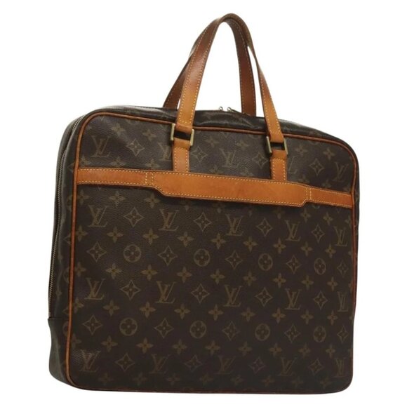 LOUIS VUITTON Monogram Porte Documents Pegas Hand Bag - Picture 1 of 16